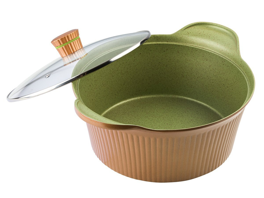 Garnek aluminiowy Florina Forest z pokrywką 28 cm 6 l