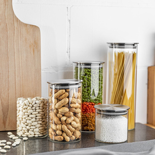 Pojemnik na artykuły sypkie ze szkła borokrzemowego Florina Tube 1500 ml 