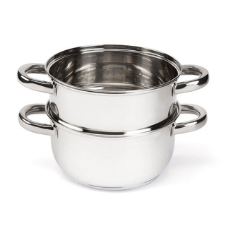 Garnek nierdzewny Florina Divapore do gotowania na parze 18 cm 3-elementowy