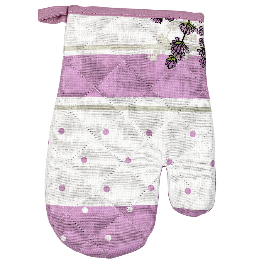 Rękawica kuchenna 18x25 cm i łapka kuchenna 20x20 cm Miss Lucy Lavender