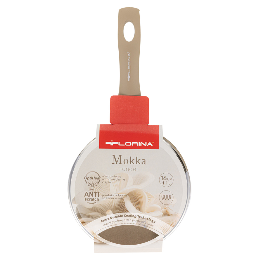 Rondel aluminiowy Florina Mokka 16 cm 1,1 l