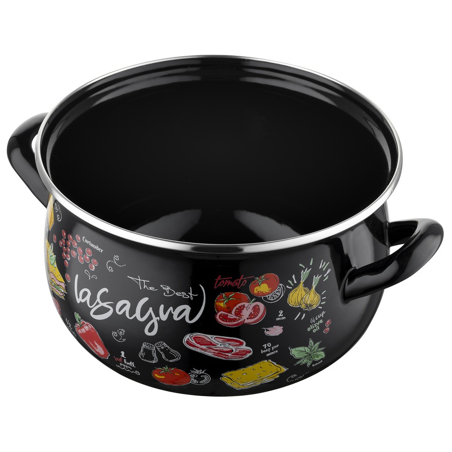 Garnek emaliowany Emalia Polska Pleszew Lasagna 22 cm 5,3 l