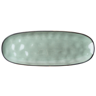 Talerz podłużny ceramiczny Florina Acqua 37,8x14,8 cm