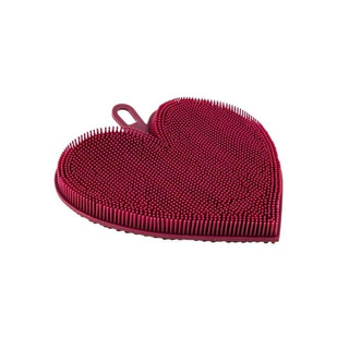 Myjka gąbka do naczyń zmywak Florina Smart silikonowa serce