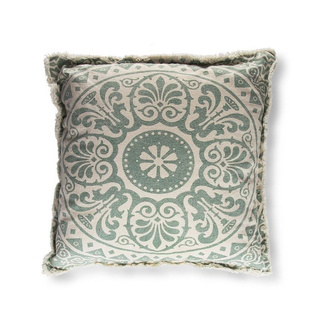 Poduszka Unique Living Primo ornament 45 x 45 cm zielona