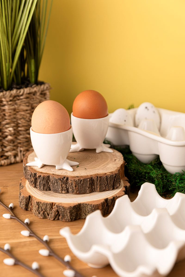 Talerz porcelanowy do jaj Florina Wytłaczanka