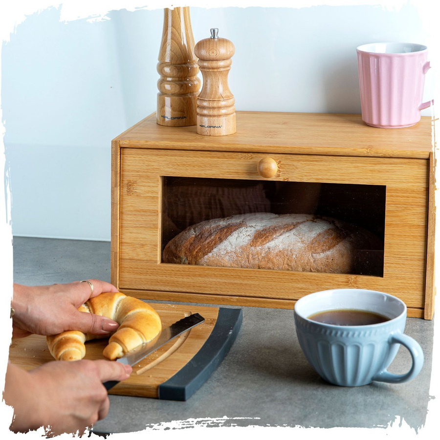 Chlebak bambusowy Florina Gap 38,5 x 22 x 19 cm