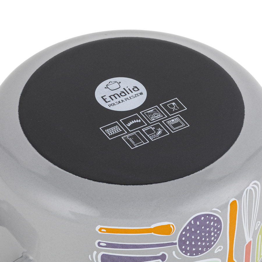 Garnek emaliowany Emalia Polska Pleszew Staffio 16 cm 2 l