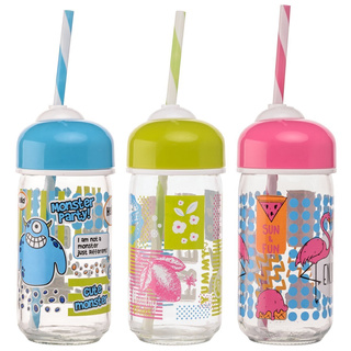 Butelka ze słomką Florina Bubble 330 ml