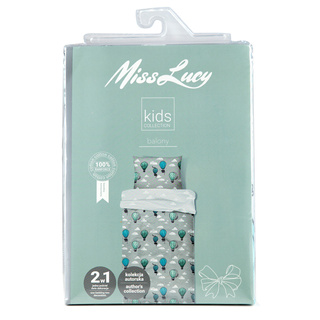 Komplet pościeli dziecięcej Miss Lucy Forever Young Balony 140x200 cm i 70x80 cm