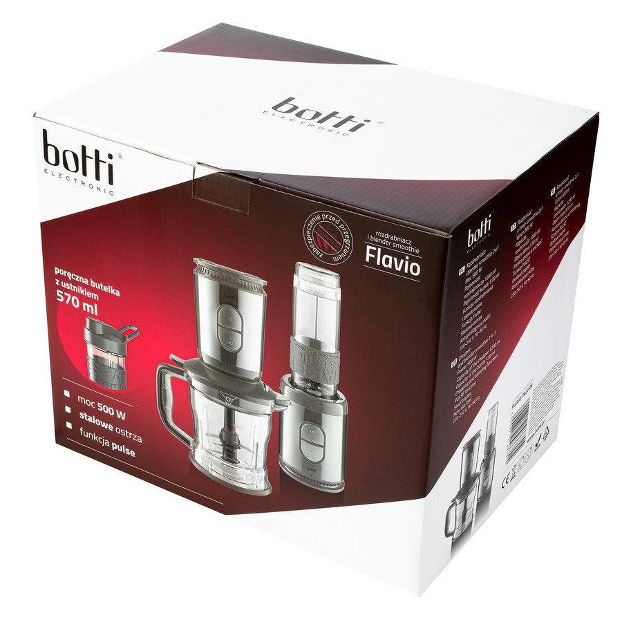 Rozdrabniacz + blender smoothie Botti Electronic Flavio 2 w 1 500 W szary