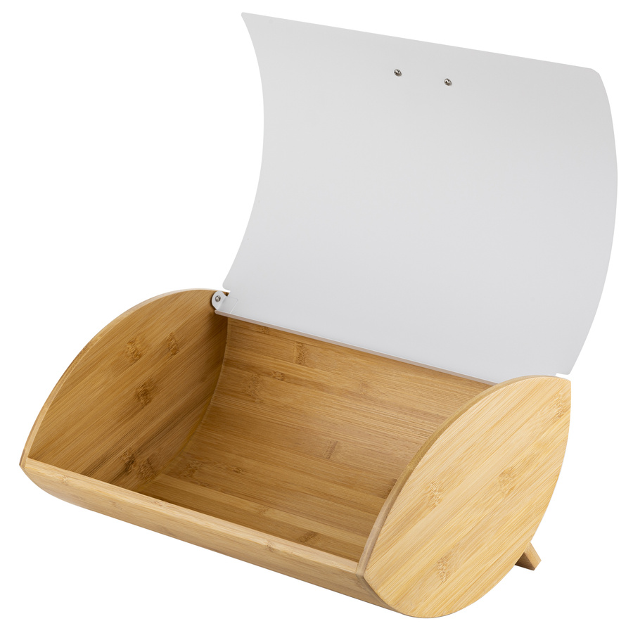 Zestaw kuchenny chlebak i 3 pojemniki na kawę herbatę cukier Florina Elegant biały