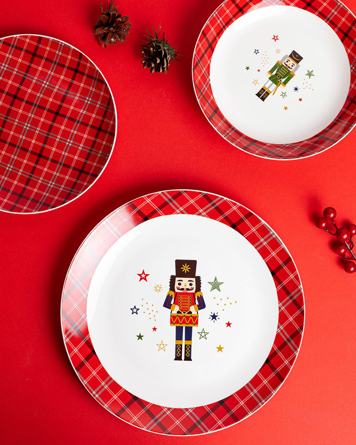 Talerz deserowy porcelanowy Nutcracker Dziadek do orzechów 20 cm