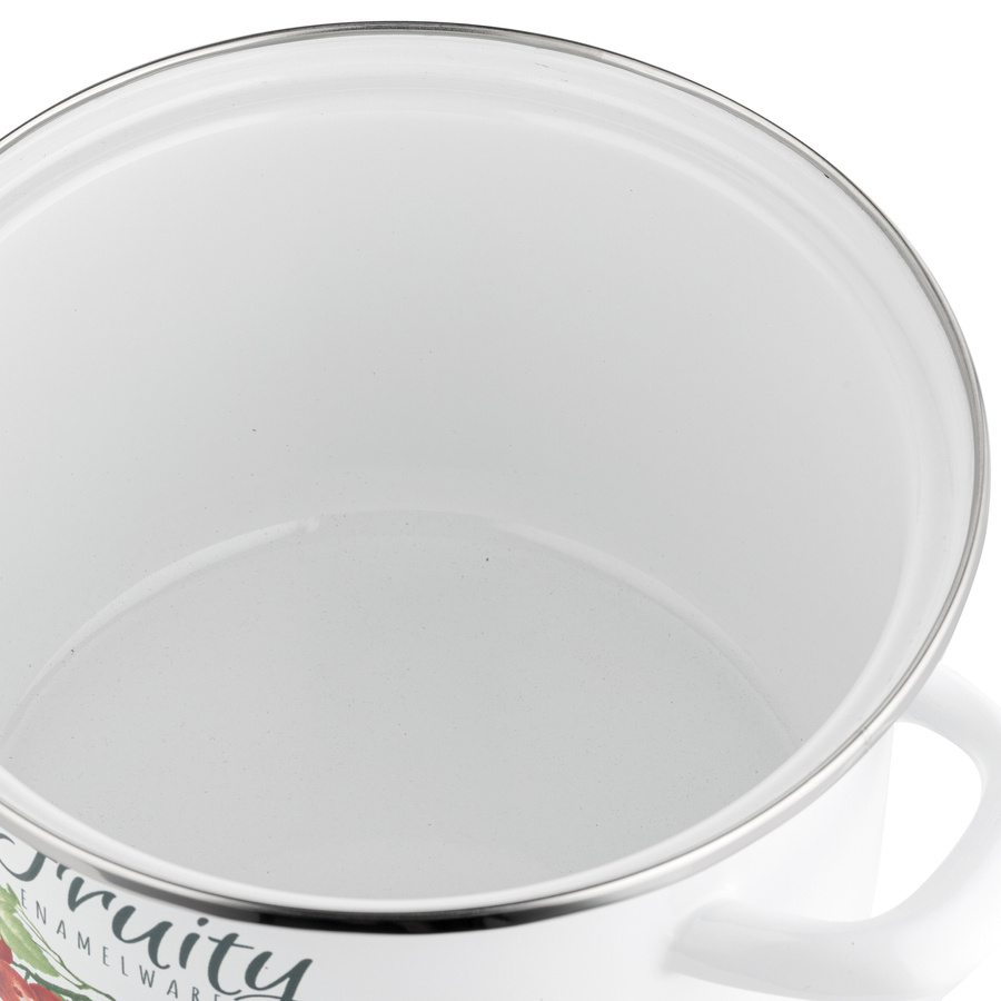 Garnek emaliowany Emalia Polska Pleszew Kalina 16 cm 2 l