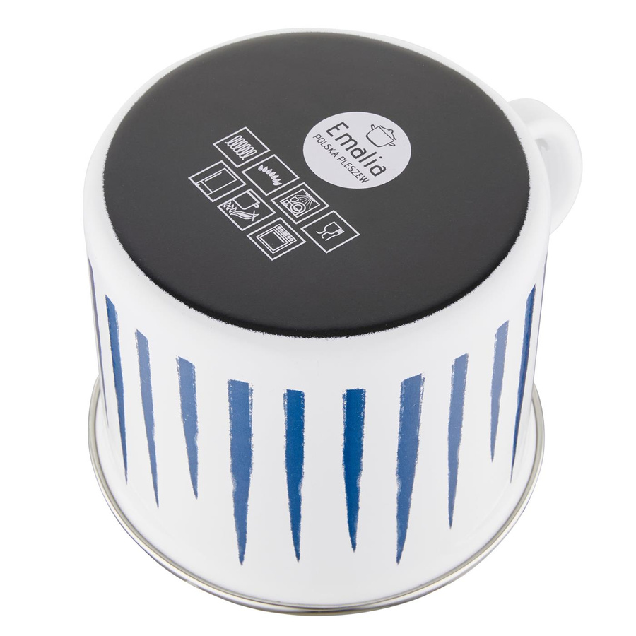 Kubek emaliowany Emalia Polska Pleszew Hamptons 14 cm 1,7 l