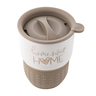 Kubek ceramiczny z pokrywką Molly 380 ml