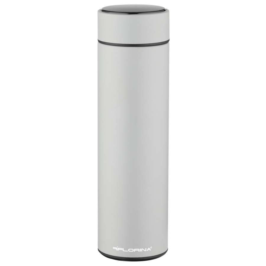 Termos z termometrem Florina Momo 450 ml szary