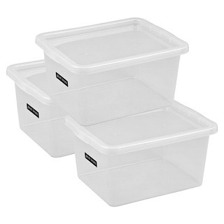 Zestaw 3 pojemników z pokrywą Basic 18l