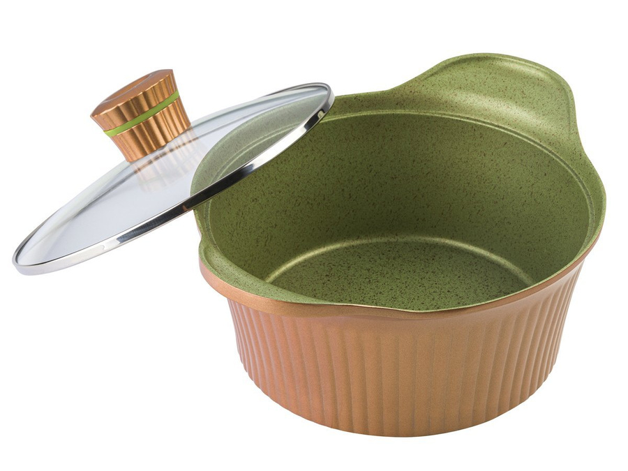 Garnek aluminiowy Florina Forest z pokrywką 20 cm 2,4 l