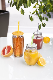 Zestaw szklanek ze słomką Florina Lemon 460 ml