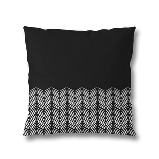 Poszewka Miss Lucy B&W Zigzag 40 x 40 cm czarna