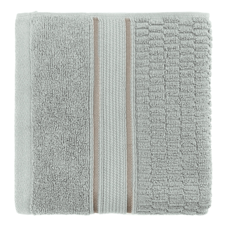 Ręcznik 100% bawełna Miss Lucy Turtle 70x140 cm szaro-zielony 