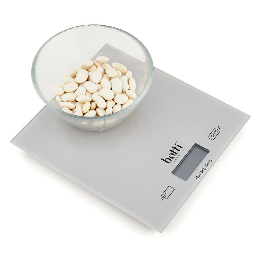 Elektroniczna waga kuchenna Botti Electronic Mono jasnoszara