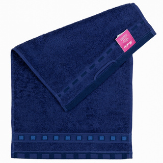 Ręcznik bawełniany Miss Lucy Michael Basic 30x50 cm granatowy