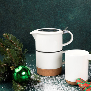 Kubek na korkowej podstawce Florina Tea For One 440 ml