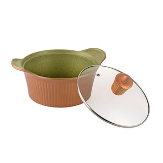 Garnek aluminiowy Florina Forest z pokrywką 28 cm 6 l