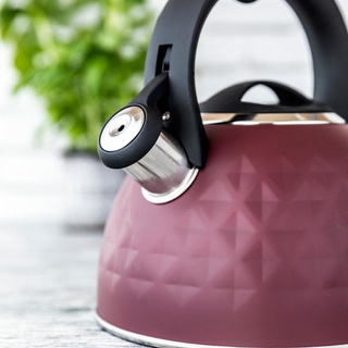 Czajnik nierdzewny Florina Diamante 2,5 l bordowy