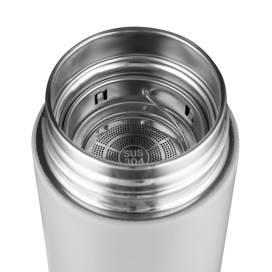 Termos z termometrem Florina Momo 450 ml szary