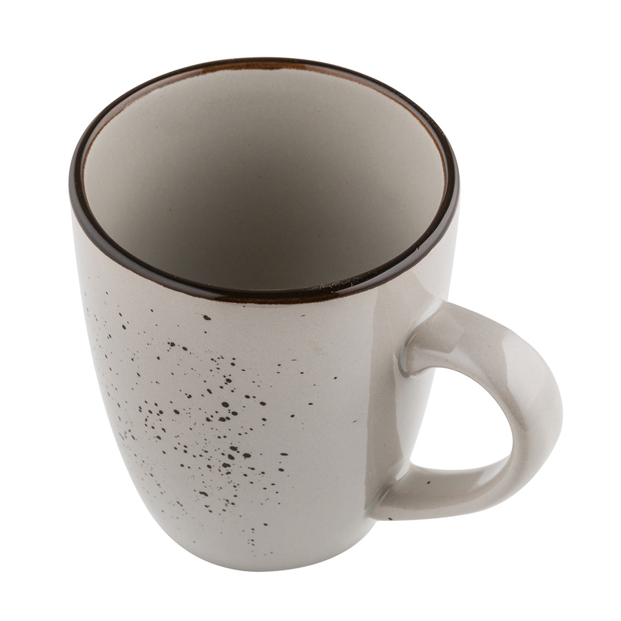 Kubek ceramiczny Florina Azzuro 365 ml brązowy