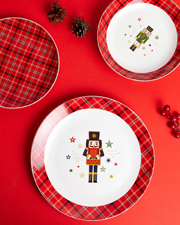 Talerz deserowy porcelanowy Nutcracker Dziadek do orzechów 20 cm 