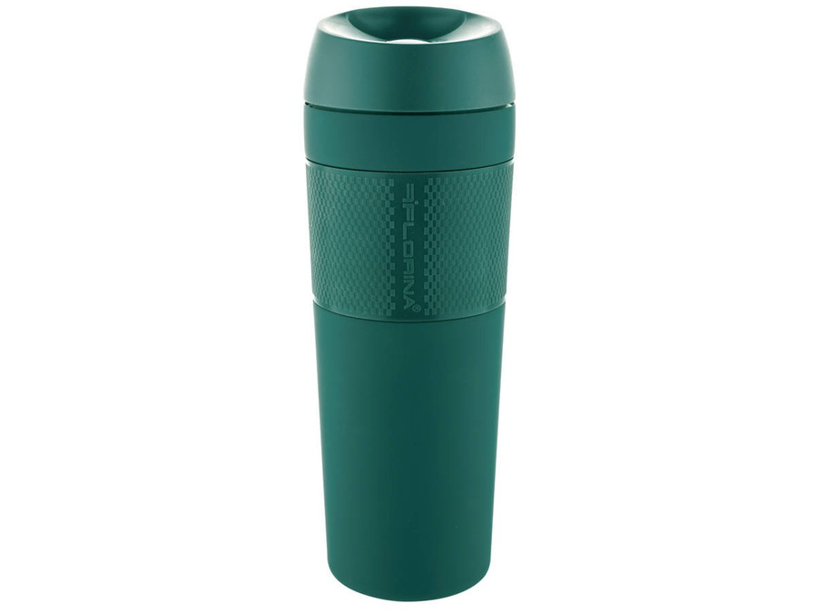 Kubek termiczny nierdzewny Leo 450 ml zielony mat Florina
