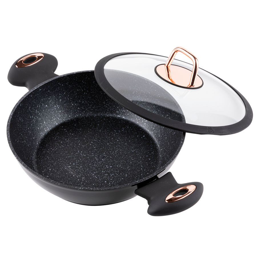 Garnek niski aluminiowy na indukcję Florina Rose 24 cm 2,5 l