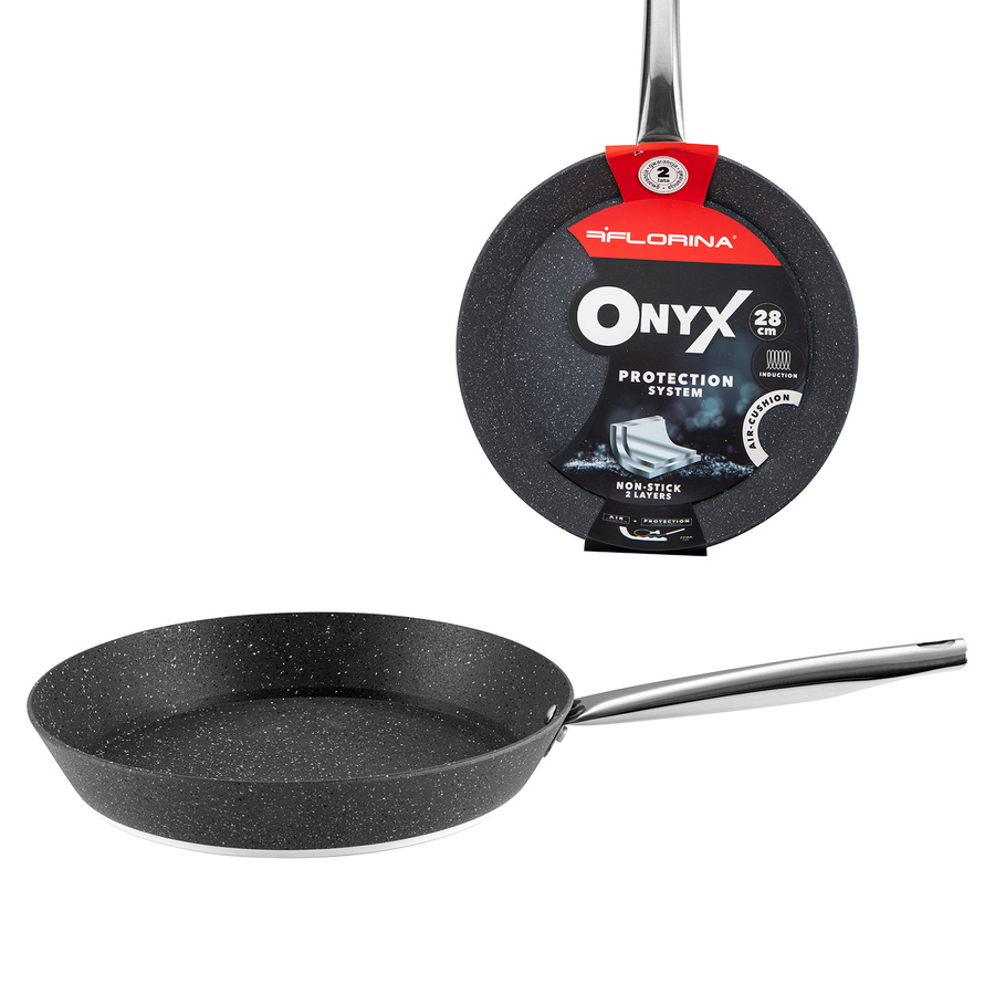Patelnia aluminiowa i rondel Florina Onyx 28 cm