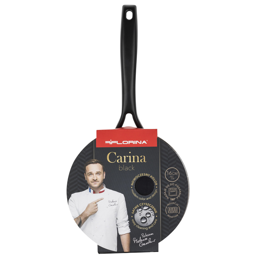 Rondel aluminiowy Carina Black by Mateusz Gessler 16 cm 1l