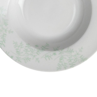 Talerz głęboki Florina Leaves 21,5 cm zielony