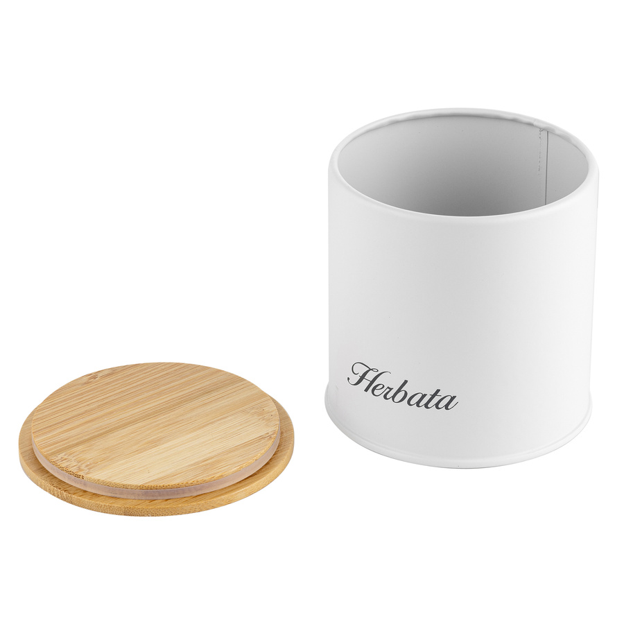 Zestaw kuchenny chlebak i 3 pojemniki na artykuły sypkie Florina Helmet biały