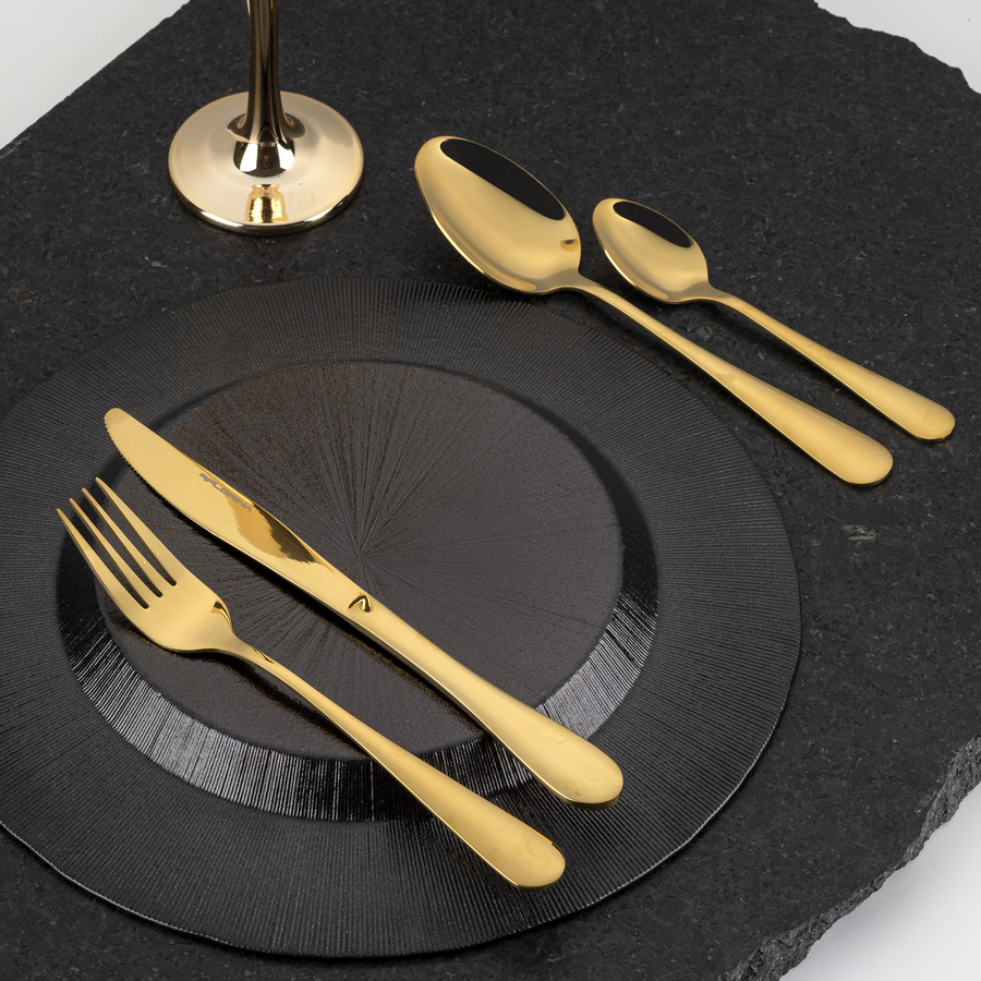 Komplet sztućców Florina Forte Flock 16 elementów złote