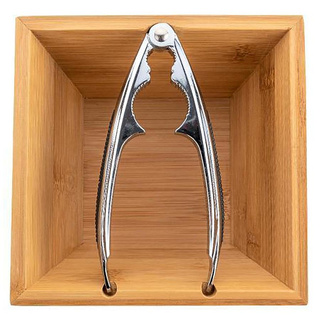 Miska miseczka bambusowa z dziadkiem do orzechów Florina Bambou 16,5 x 16,5 x 9,2 cm