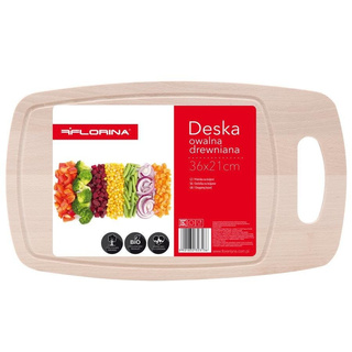 Deska kuchenna Florina owalna duża 36 x 21 cm