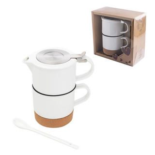 Kubek na korkowej podstawce Florina Tea For One 440 ml