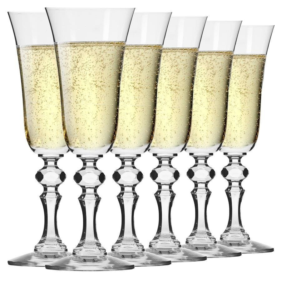 Kieliszki do szampana Krosno Krista 150 ml 6 sztuk