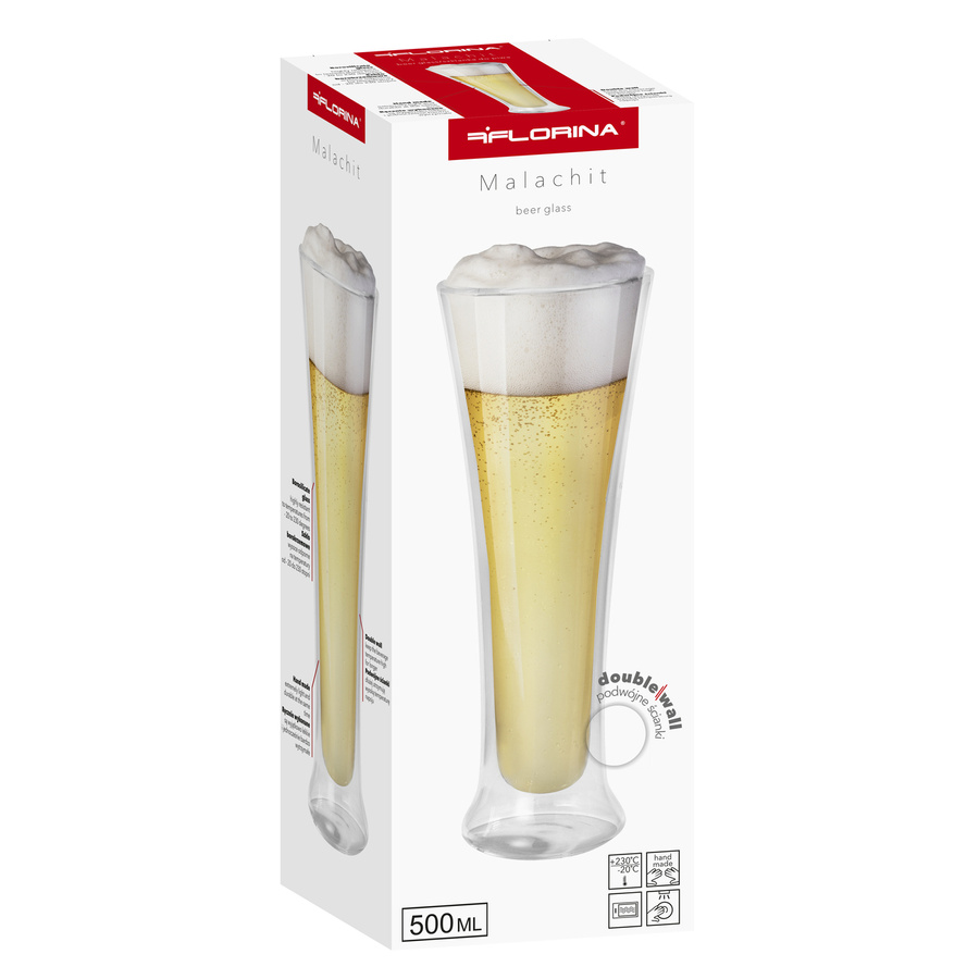 Szklanka termiczna do piwa Florina Malachit 500 ml
