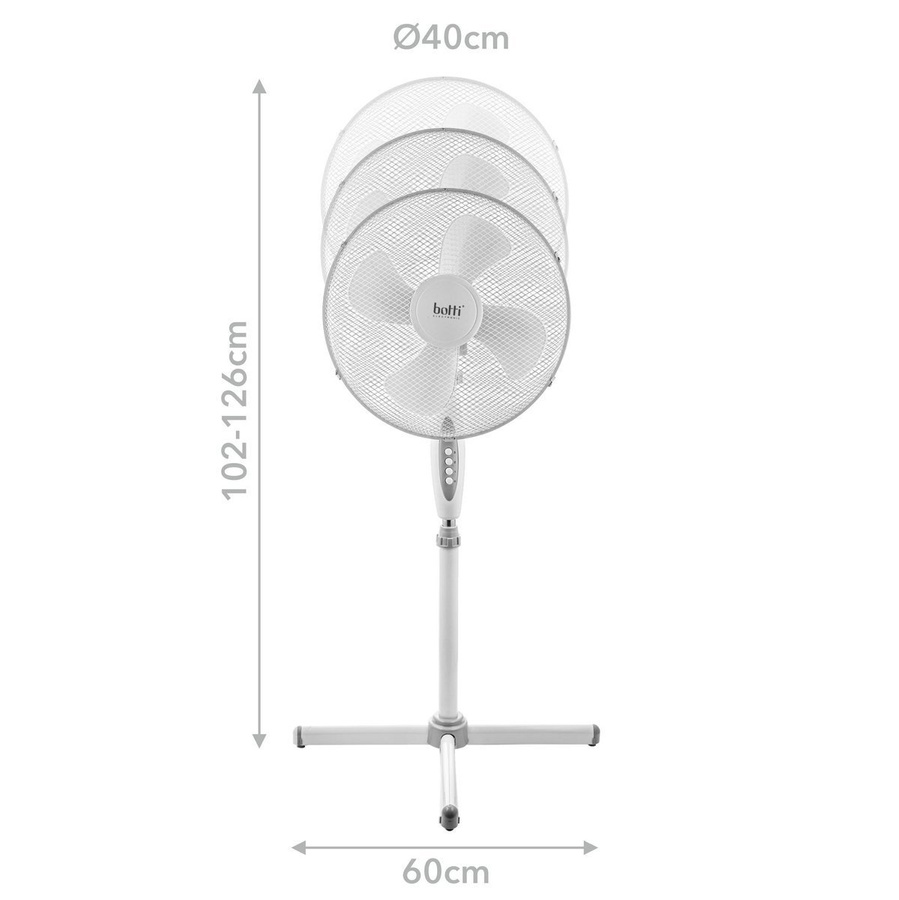 Wentylator podłogowy Botti Electronic Sirocco 40 cm 45 W