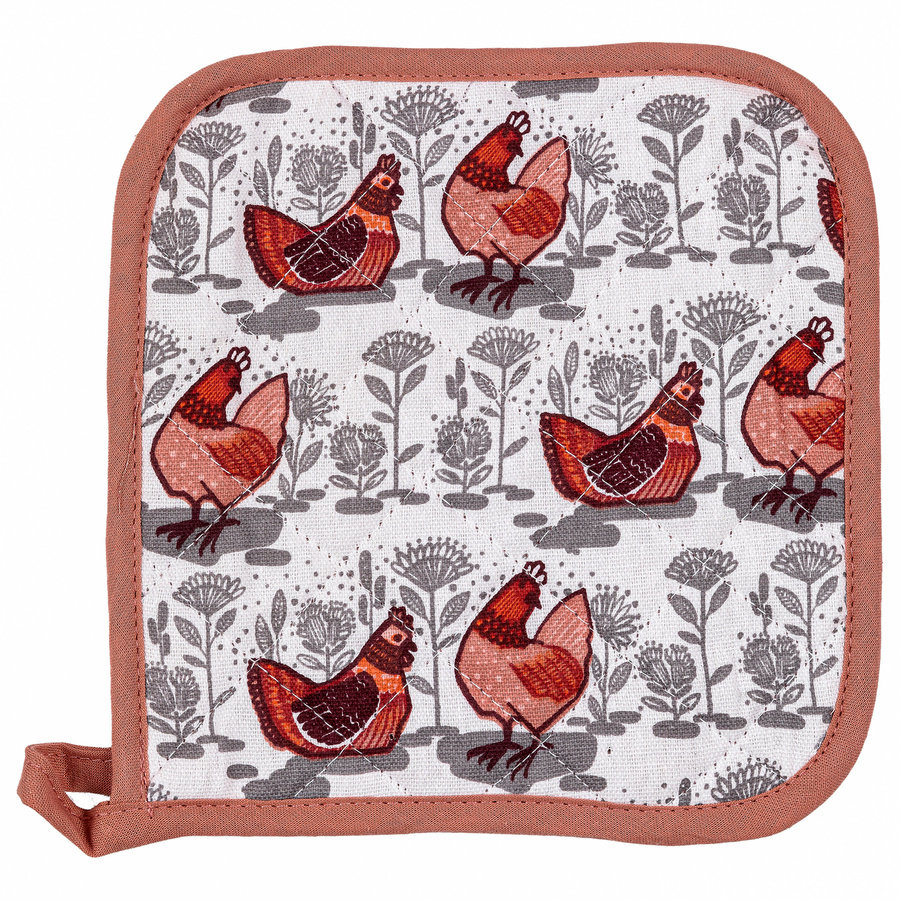 Rękawica kuchenna i łapka kuchenna Miss Lucy Kurki 18x25 cm; 20x20 cm