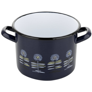 Garnek emaliowany prosty Emalia Polska Pleszew Polino 18cm 3,5 l