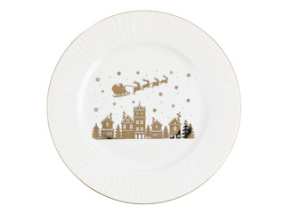 Talerz płytki Florina Golden Christmas Santa 27,5 cm